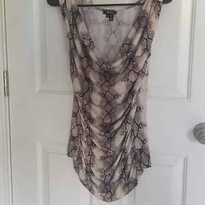 Snakeskin sleeveless top
